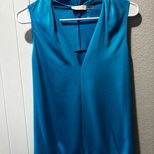 Ramy Brook Vibrant Blue V-Neck Blouse